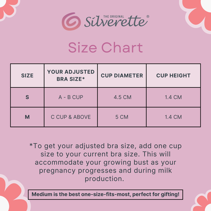 Silverette breastfeeding cups