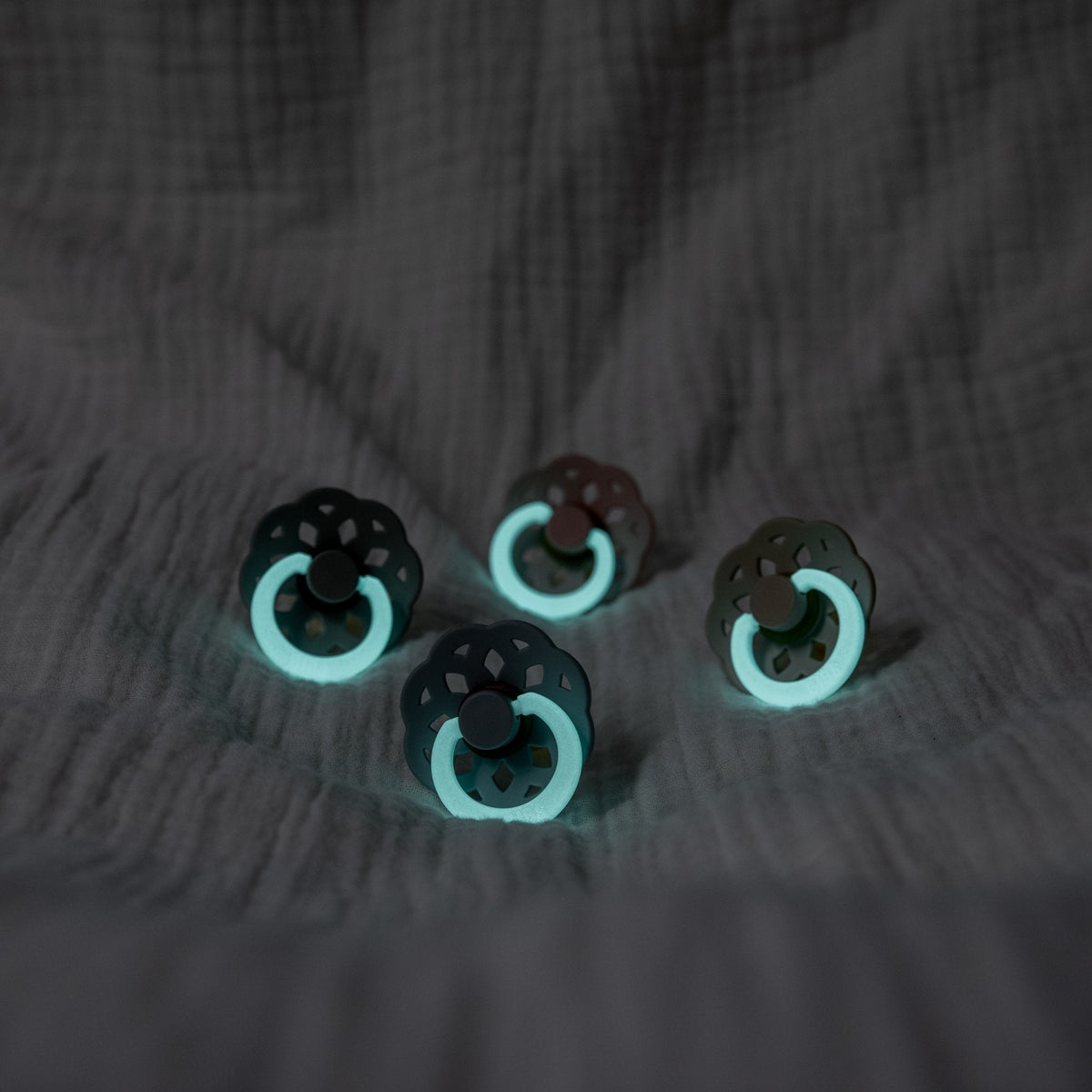 BIBS Boheme Night Glow Latex Pacifier - 2pack